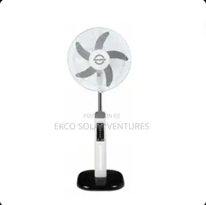 Duravolt 16′′ Rechargeable Fan With Panel and Bulb