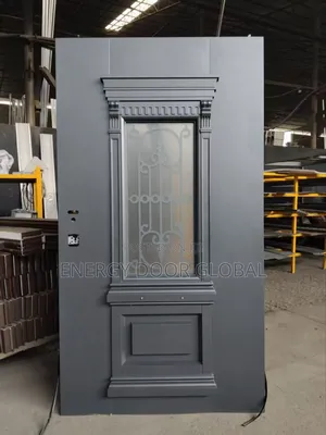 4ft Singleleaf Galvanized Steel Door With Glass
