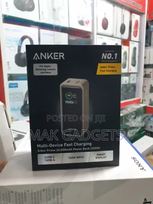 Anker Prime Power Bank, 20,000mah 200w Portable Laptop