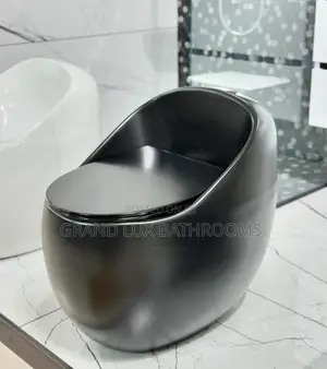 Modern Black Luxury Wall-Hung Toilet – Sleek Matte Finish