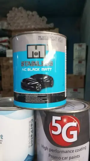 Auto Paint Matt Black Stainless 1litres