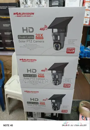 20x Zoom Ubox Dual Lens Solar-Powered CCTV Camera 4g
