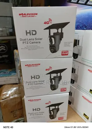Solar Powered CCTV Camera Dual Lens Ubox With Audio