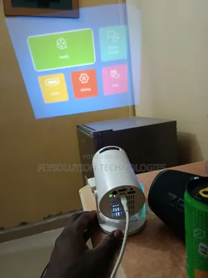 Hy300 Pro Mini Projector (Works With Power Bank)