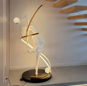 White Angel Marble Interiors Design Floor Lamp