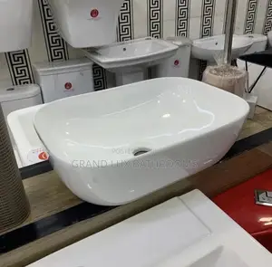 Modern Oval Countertop Ceramic Wash Basin – Elegant White