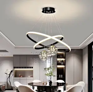 Black Led Chandeliar