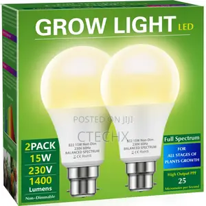 Led Grow Light for Indoor Plants. Full Spectrum.A19. 2pack