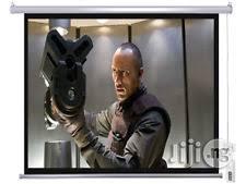 72X72 Electric Remote Controlled Projector Screen