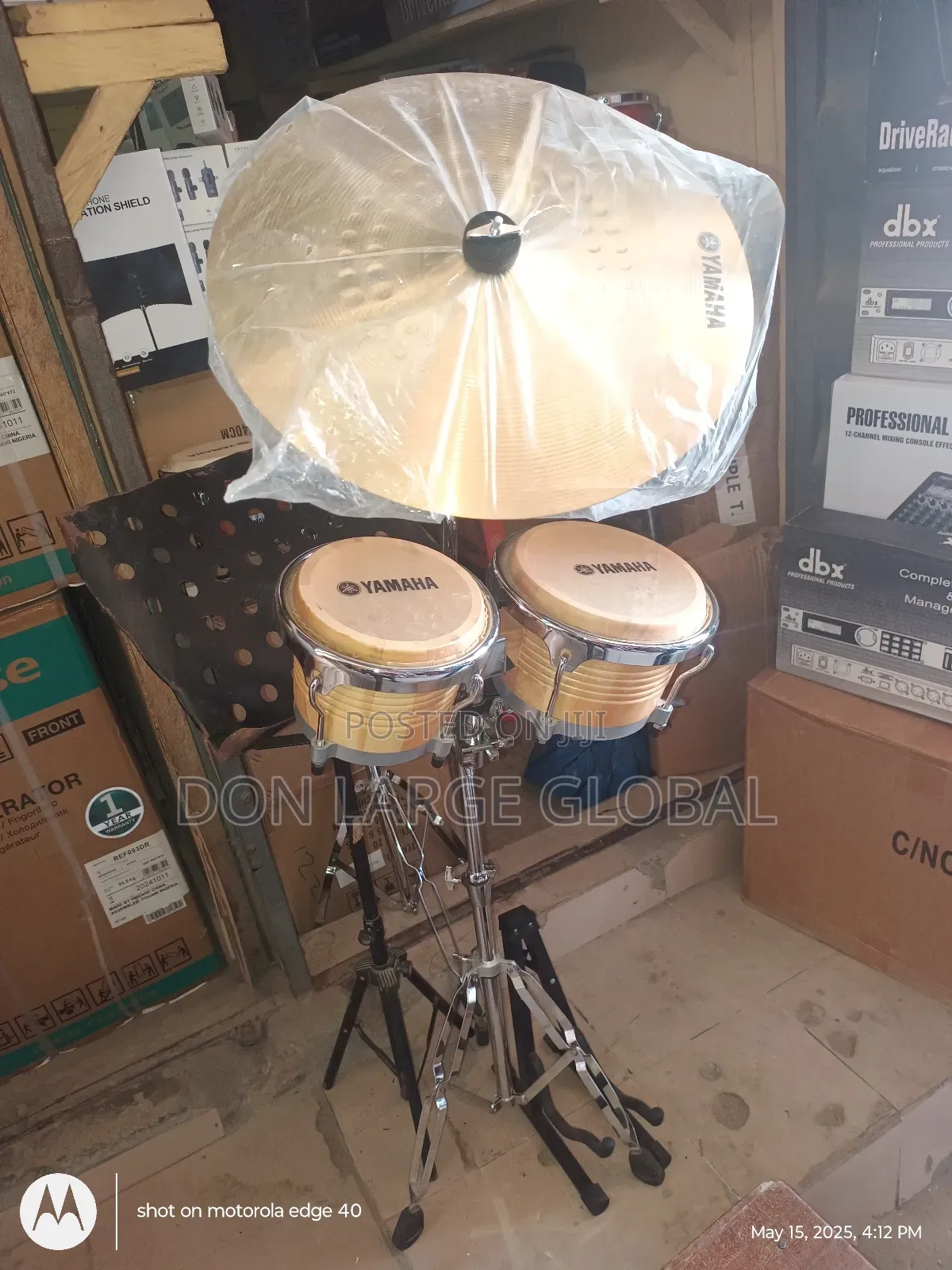 Yamaha Bongo Drum Setup