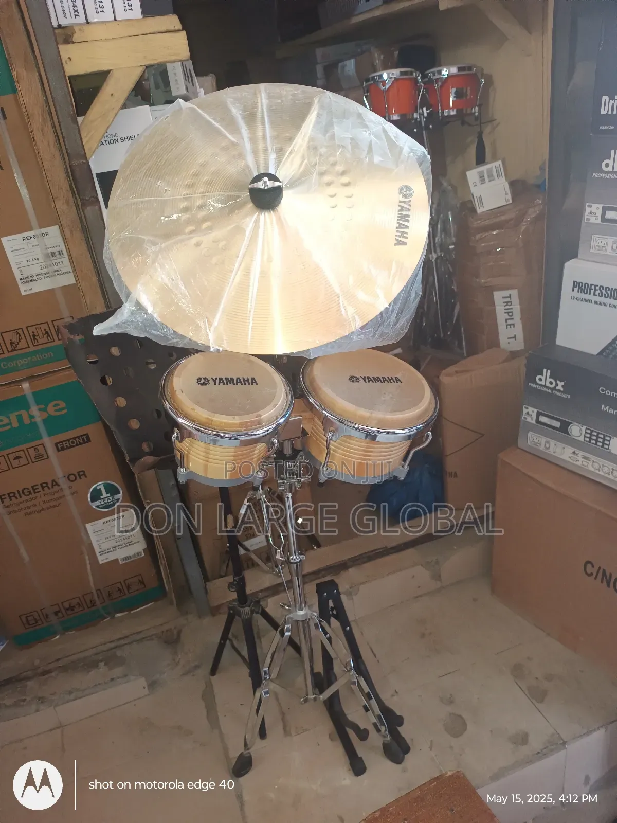 Yamaha Bongo Drum Setup