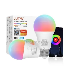 Smart Led Light Bulb, E27 Screw Colour Changing, Wifi 2pack