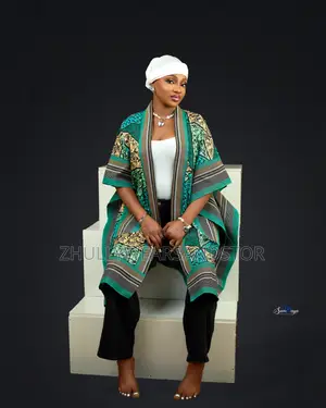 Aso Oke and Ankara Fabric Kimono Jacket