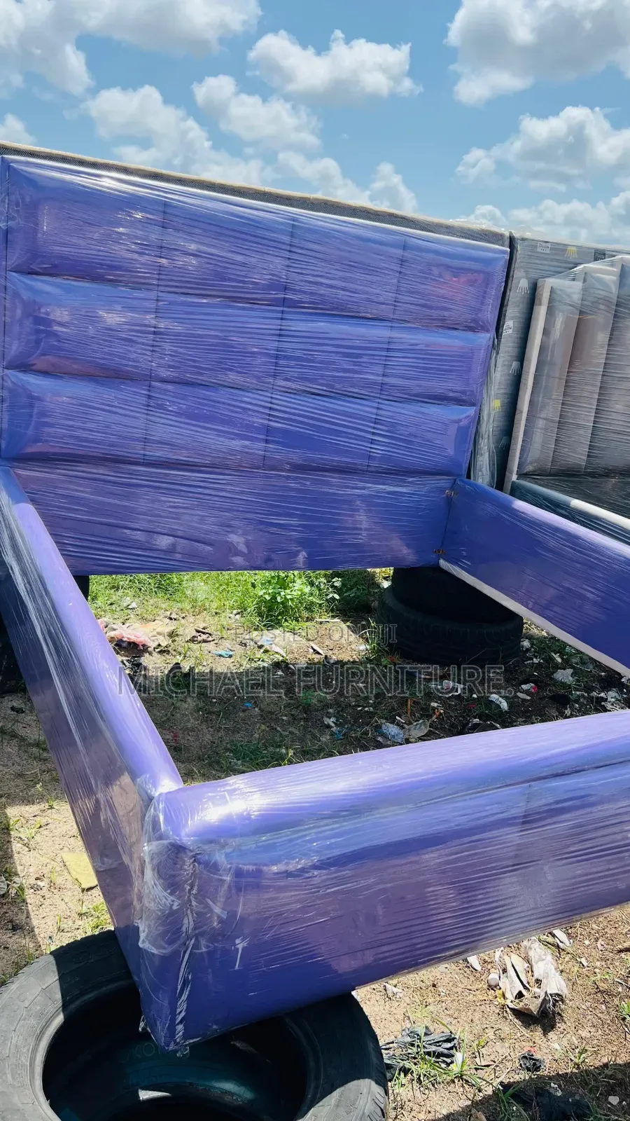 Blue 6 by 6 Bedframe