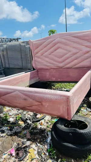 Pink 6 by 6 Bedframe