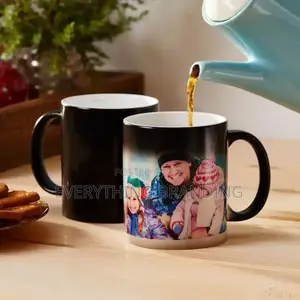 Branded Gift Magic Mug Branding for Birthday or Wedding Surprise