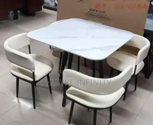 Quality Contemporary 4seater Marble Top Dining Set