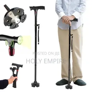 Collapsible Telescopic Folding Cane Elder Cane Led