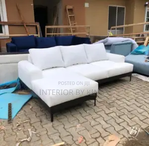 L-Shaped Fabric Sofa Can Come in Colors of Your Choice To