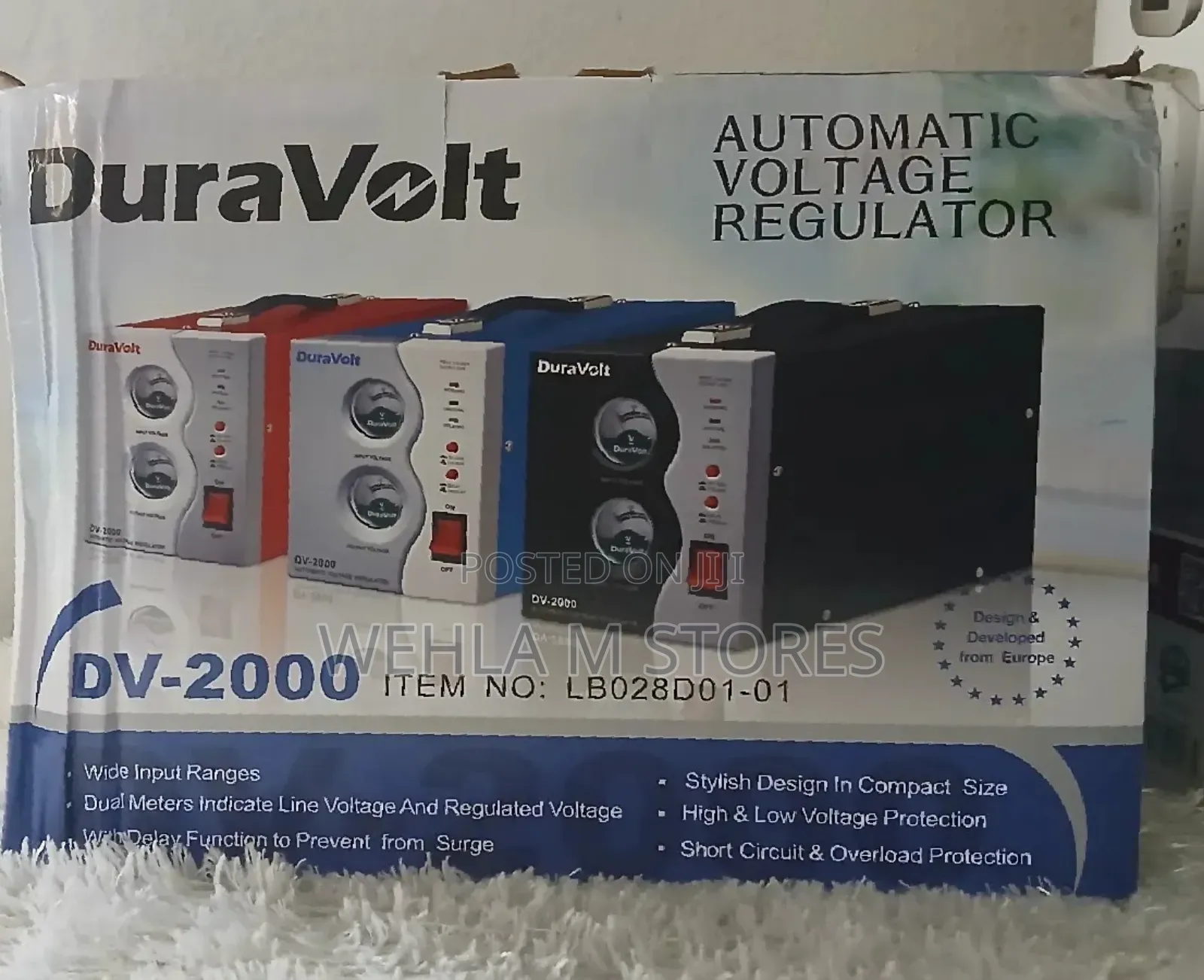 Duravolt Automatic Voltage Regular (2000 Watts Stabilizer)