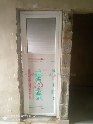 Alluminium Toilet Doors With Obscured Glass