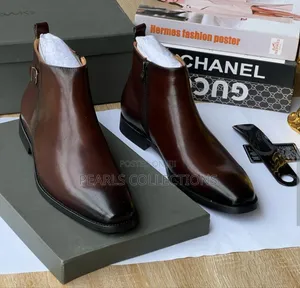Ankle Leather Boots for Men