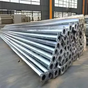 Galvanized Solar Lights Pole for Commercial Roads.
