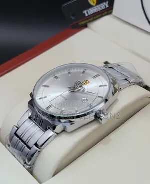 Silver Chain Wristwatch for Men and Women