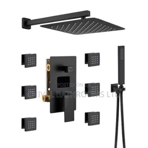 Concealed Shower With Wall Jet