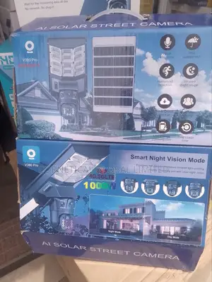 Ai Solar Street Light With CCTV Videos 1000 Watts 4 Lens 3 Views