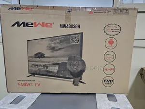 Mewe Smart Tv 43 Inches 1gb+8gb, Frameless, Double Glass
