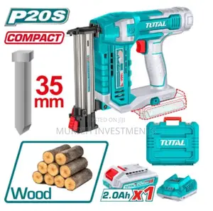 Total 20v Cordless Brad Nailer Kit With Battery Charger
