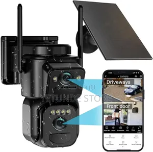  Dual Lens Solar Security Camera Wireless Outdoor