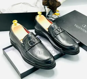 Valentino Black Leather Shoe
