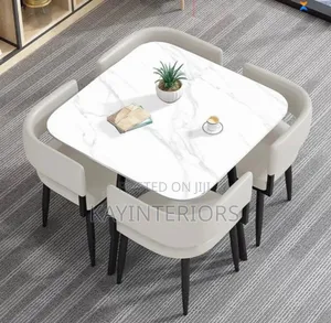 4 in 1 Leather Dinning Set