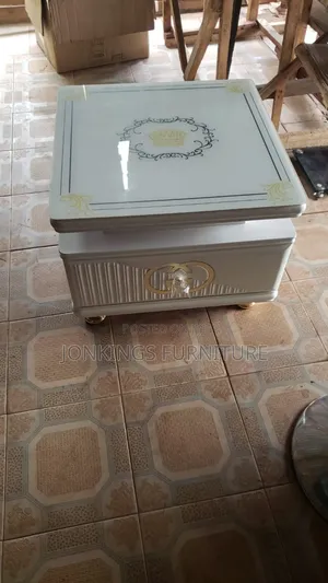 Glass Top Side Stool