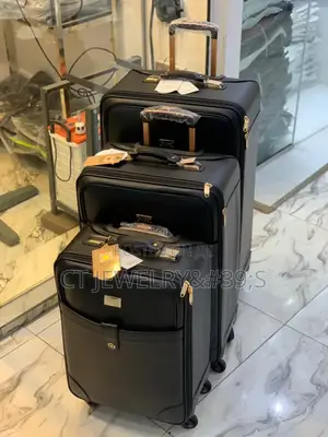 Genuine Leather Luggage Set Six Carat Box High Quality
