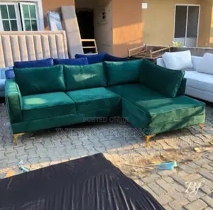 L-Shaped Fabric Sofa Can Be Made in Preferred Colors