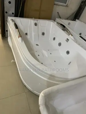 Luxury Corner Jacuzzi Batub Massage Jets Headrest 2 Person