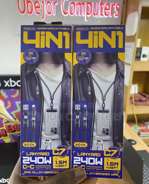 Remax C7 4-in-1 Hanging Rope Data Cable