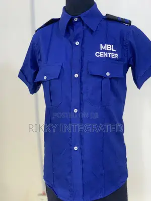 Flock Printed Sport Wears Security Uniforms