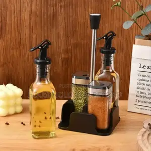 4 in 1 Oil Salt and Pepper Cruet Set