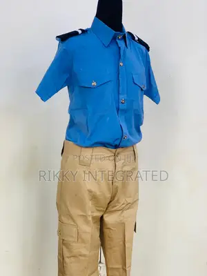Heat Pressed Security Shirt and Trouser With Custom Branding
