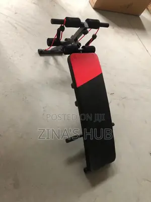 Sit Up Bench With Rope and Dumbbell Redback