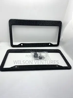 Universal Diamond Encrusted Plate Number Cover
