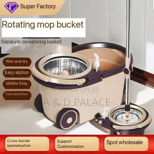 2in1 Quality Magic 360 Degree Wash and Dry Mop Bucket Set