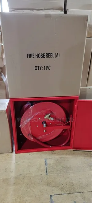 Fire Hose Reel With Cabinet.