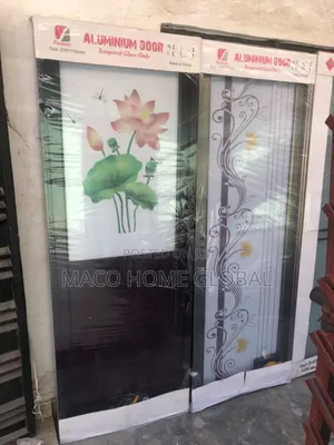 Aluminum Glass Toilet Door