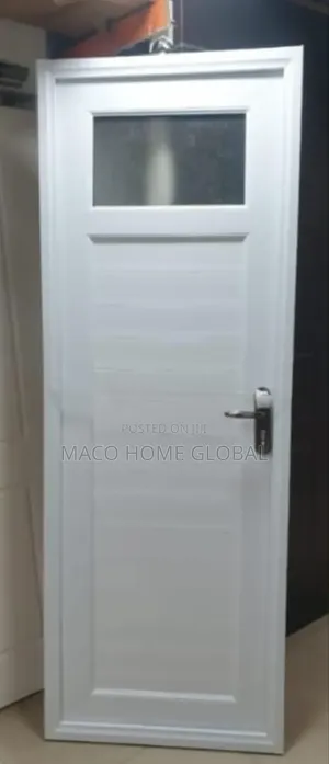 P v C Half Glass Toilet Door