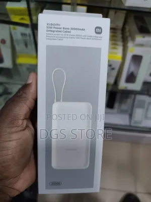 Mi Xiaomi 33w 20,000mah Power Bank Integrated Cable